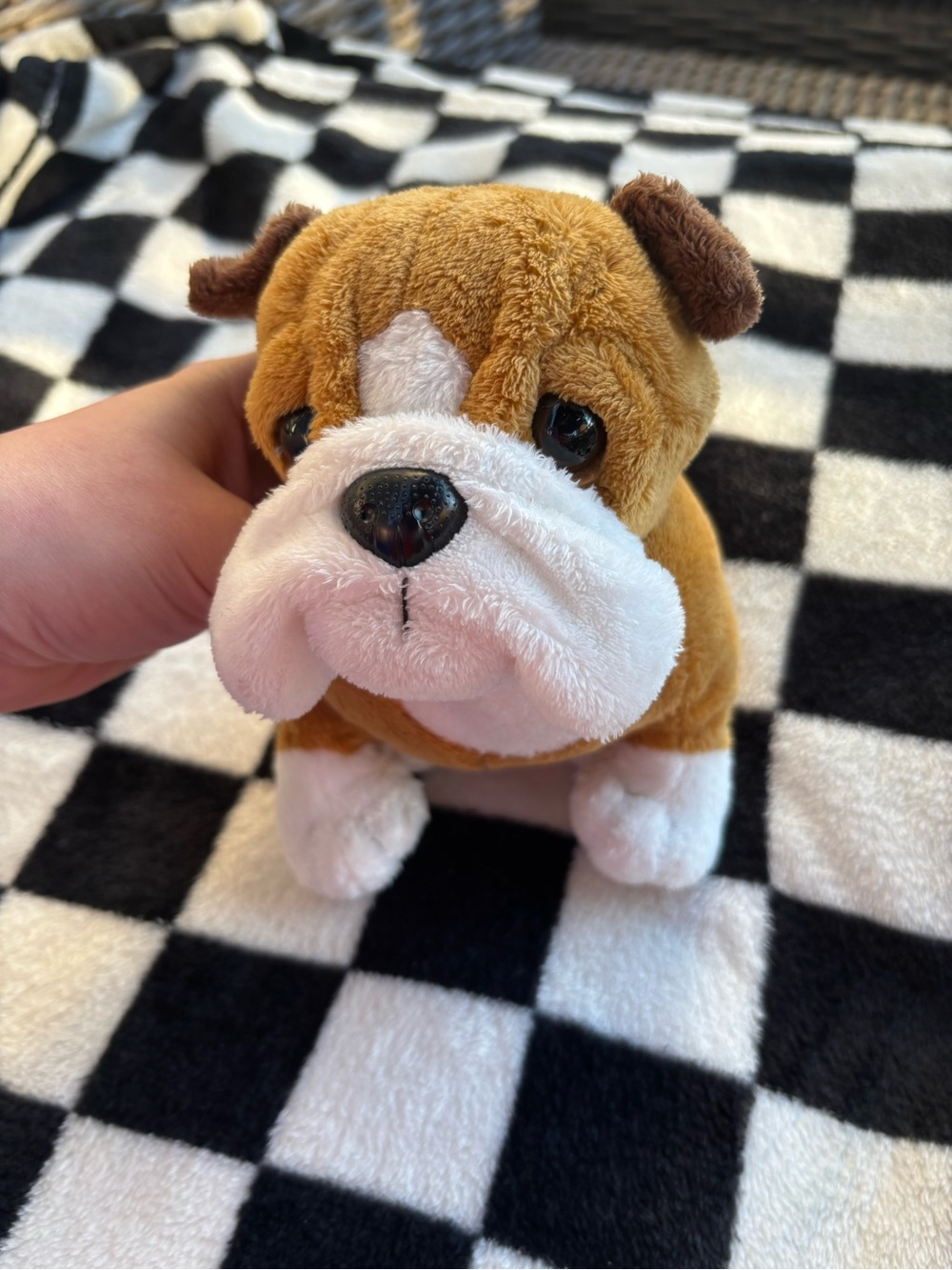 Ganz Webkinz Bulldog Plush Toy Stuffed Animal - No Code